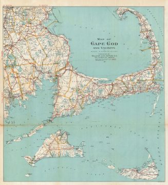 1917 Walker Map of Cape Cod