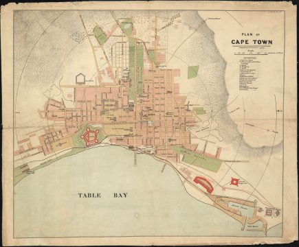 1882 Saul Solomon and J. Ulke Map of Cape Town