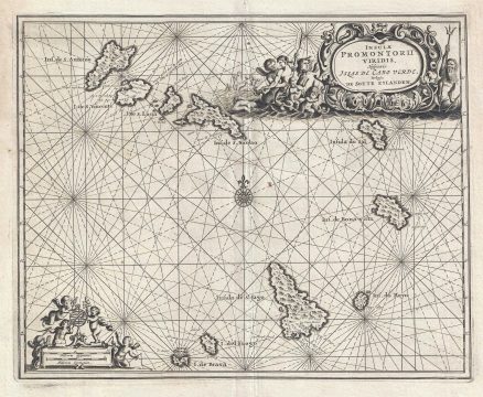 1686 Dapper Map of the Cape Verde Islands