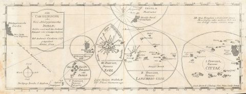 1728 Jesuit Map of the Caroline Islands