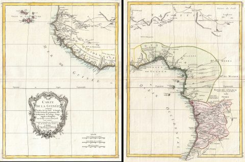 1771 Set of Two Bonne Maps of West Africa