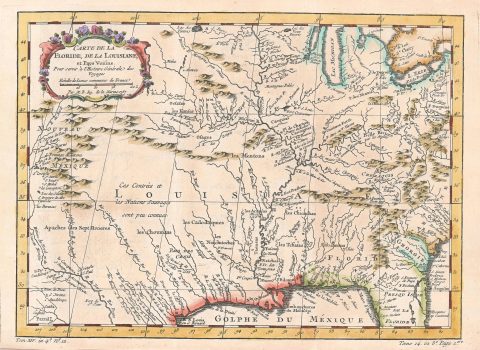 1757 Bellin Map of the United States