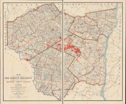 1899 William Fox Map of the Catskill Mountains