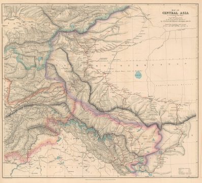 1878 Turner Map of Xinjiang China during the Dungan Revolt