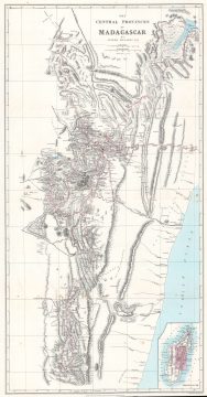 1875 Mullins Map of Central Madagascar