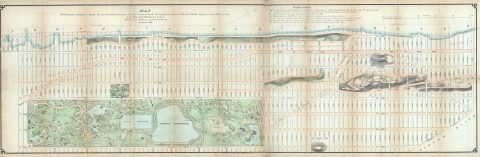 1868 Knapp Map of Central Park and the Upper West Side, New York City