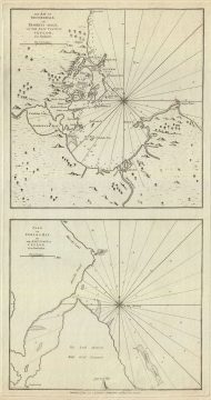 1794 Laurie and Whittle Nautical Chart or Map of the East Coast of Ceylon or Sri Lanka