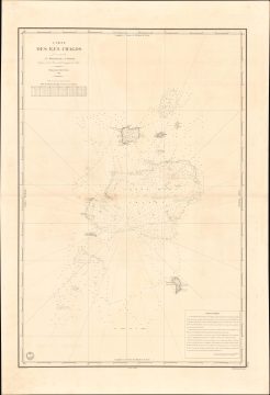 1841 Depot de la Marine Chart of the Chagos Archipelago, Indian Ocean
