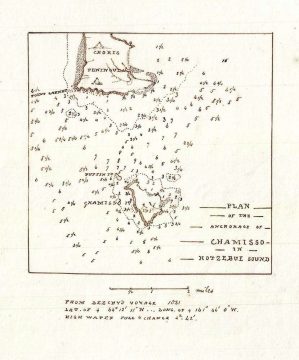 1835 Manuscript Map of the Kotzebue Sound in Northwest Arctic region of Alaska
