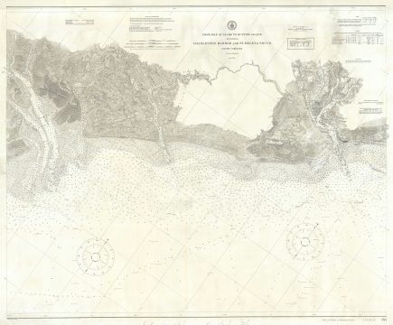 1913 Coast Survey Map of Charleston River, St. Helena Sound, South Carolina