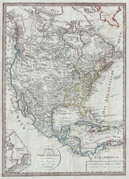 1818 Franz Pluth Map of North America w/ interesting Transmississippi