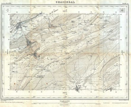 1924 Seigfried Atlas Map of Chasseral, Switzerland
