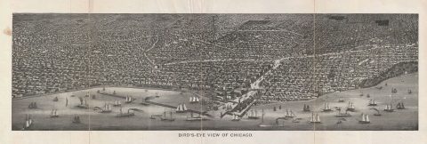 1892 Zeese View of Chicago, Illinois