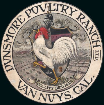 1929 Dunsmore Poultry Ranch, Van Nuys, California Advertising