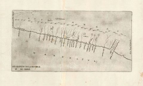 1601 Herrera y Tordesillas Map of Chile