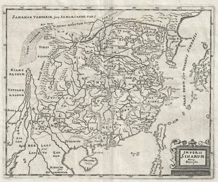 1680 Cluver Map of China
