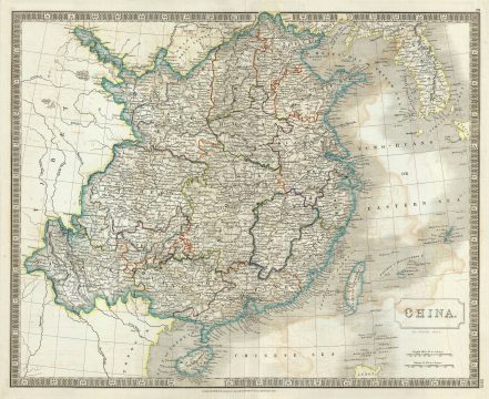 1835 Hall Map of China