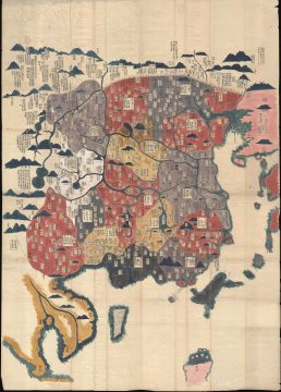 1800 Chinese Manuscript Map of China