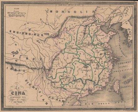 1858 Marmocchi / Bonatti Map of China