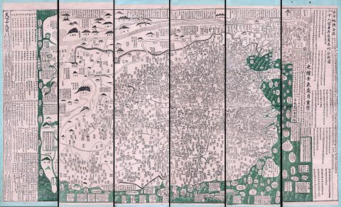 1892 Mingjei Liu Humorous Woodlblock Map of China - first Chinese commercial map