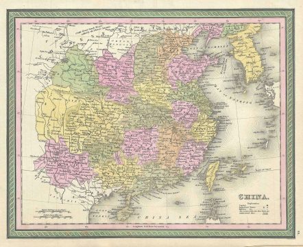 1849 Mitchell Map of China