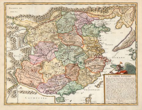 1656 Sanson Map of China and Korea