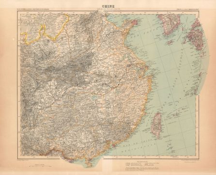 1911 Vivien / Schrader Map of China