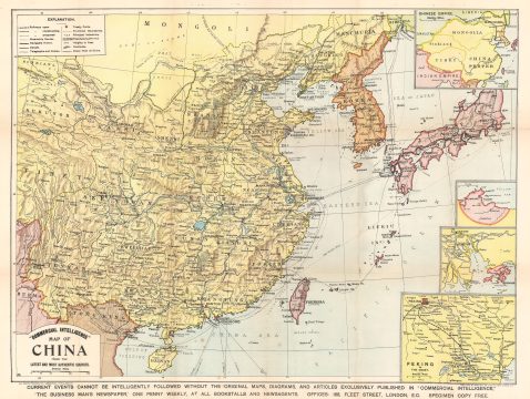 1904 Commercial Intelligence Map of China
