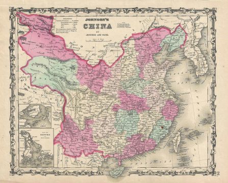 1862 Johnson Map of China