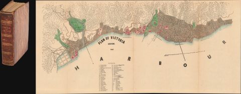 1867 Dennys 'Treaty Ports of China and Japan' w/Hong Kong and other Maps