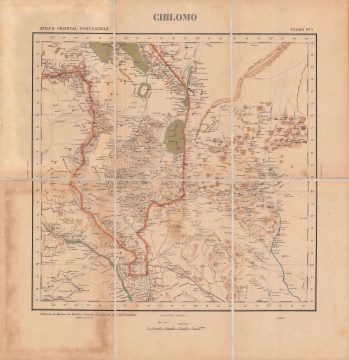 1896 Comissão Map of Chiromo, Shire Highlands (Mozambique / Malawi)