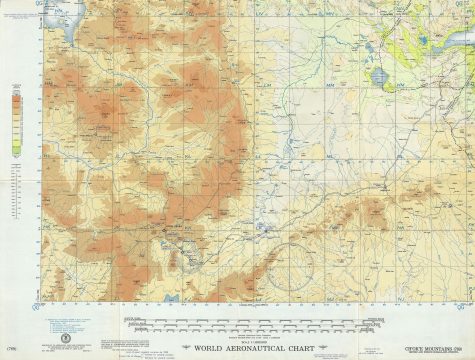 1956 U.S. Air Force Aeronautical Map of North-Western Ethiopia w/ Addis Ababa