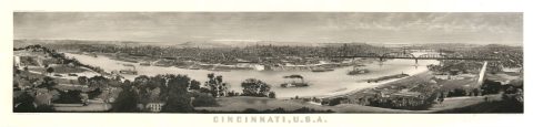 1909 Ulrich View of Cincinnati, Ohio