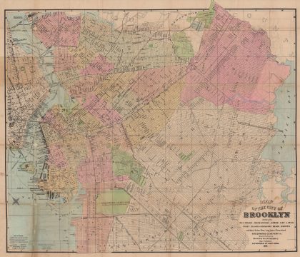 1891 Railway Publishing Company City Plan or Map of Brooklyn, New York