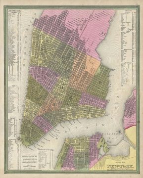 1846 Mitchell Map of New York City