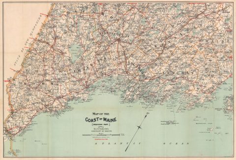 1893 Walker Map of the Coast of Maine