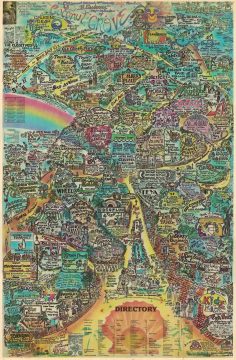 1980 Blissberger Map of Coconut Grove, Miami, Florida