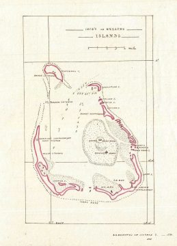 1835 Manuscript Map of the Cocos or Keeling Islands