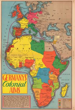 1938 Romer Map of Colonial Africa