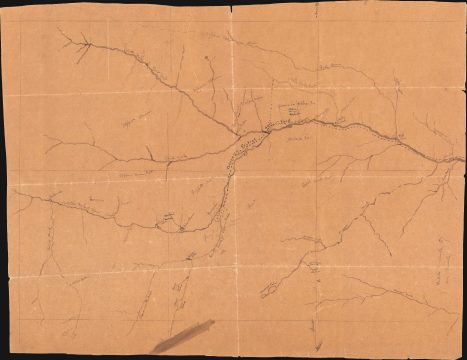 1877 Manuscript Map of the Colorado Central Railroad