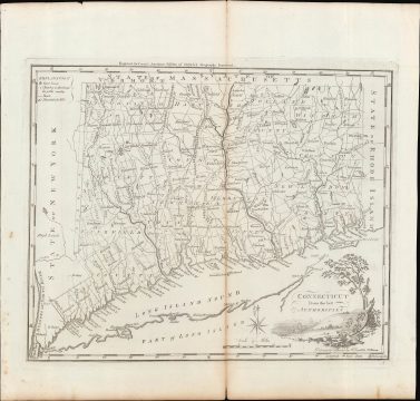 1795 Carey / Doolittle Map of Connecticut