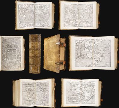 1564 Sebastian Münster Cosmographia: Original Binding