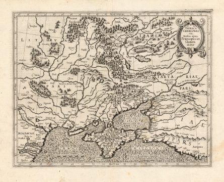 1595 Mercator Map of the North Black Sea Coast