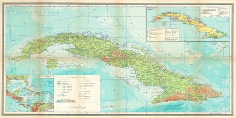 1962 Soviet Department of Geodesy and Cartography Map of Cuba