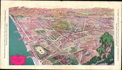 1927 Rays View of Culver City, California and Environs