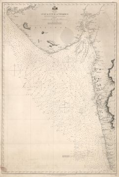 1863 Admiralty Nautical Chart of the Gujarati Coast and Mumbai (Bombay)