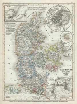 1849 Meyer Map of Denmark