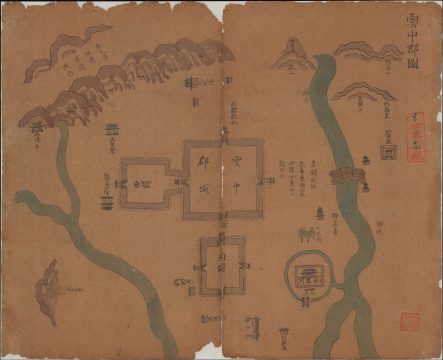 1830 Map of Datong Prefecture, Shanxi, China