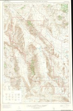 1972 / 1974 U.S. Geological Survey Topographic Map of Death Valley National Park