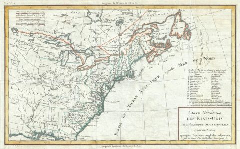1797 Tardieu Map of the United States